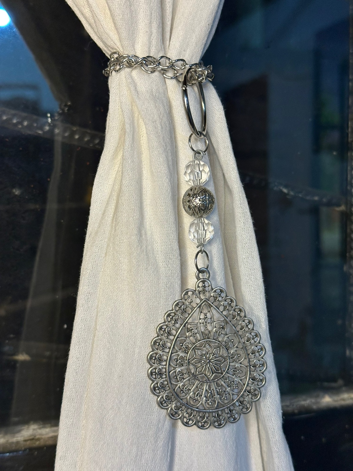 Sujeta cortina mándala x2